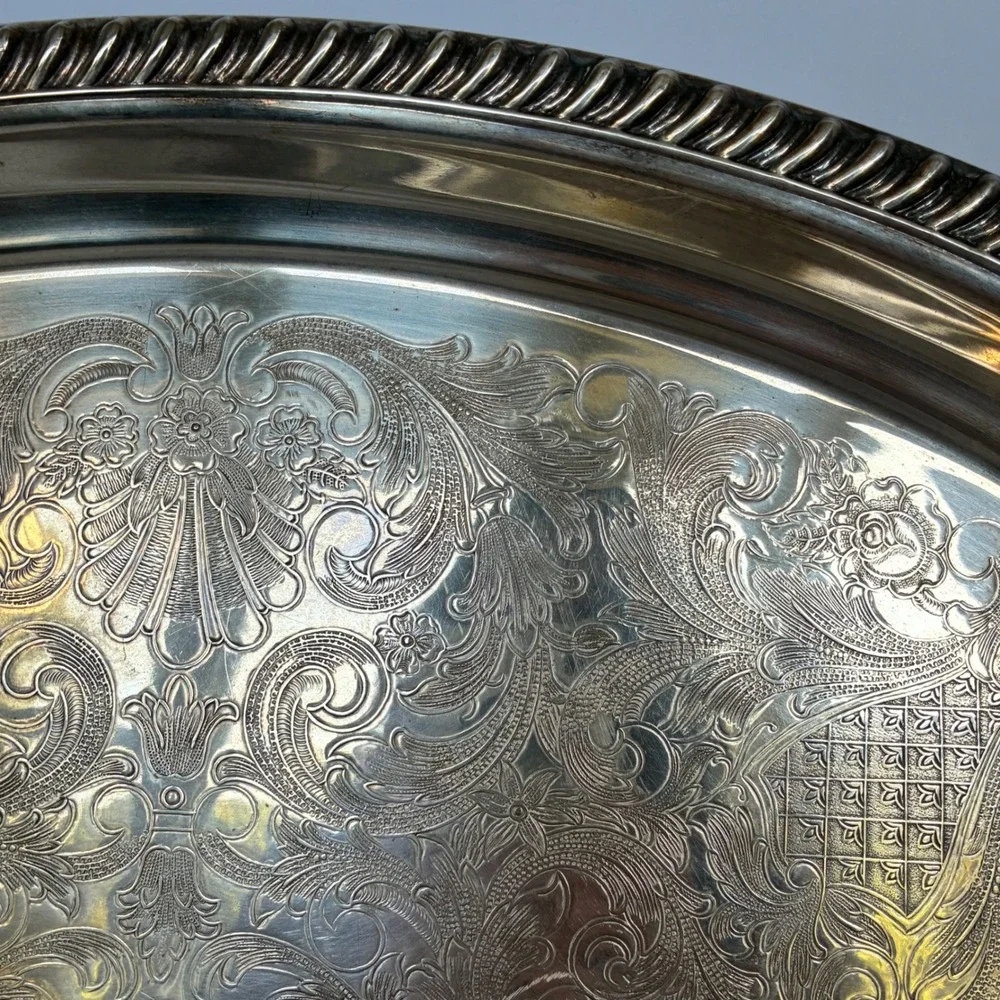 Towle Tray Silverplate Formal Dining Tea Victorian Style Grandmillenial Butler
